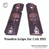 Punisher Skull Wooden Grips for Colt 1911 – Tactical Texture | Bold Performance | ADD-Bird.UK