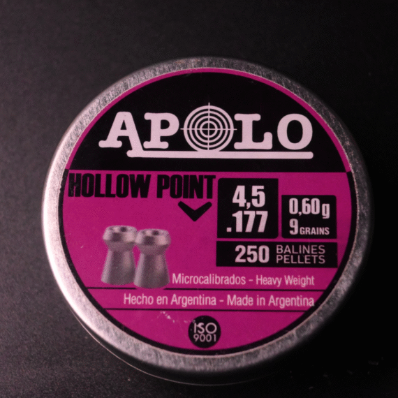 Apolo Hollow Point Airgun Pellets – 4.5mm (.177 Caliber) – Approx. 250 Pieces – ADD-Bird.UK