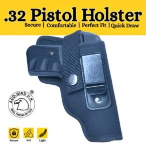 Premium Black Leather Holster for .32 Pistol – Add-Bird.uk