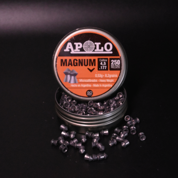 Apolo Magnum Airgun Pellets – 4.5mm (.177 Caliber) – Approx. 250 Pieces – ADD-Bird.UK
