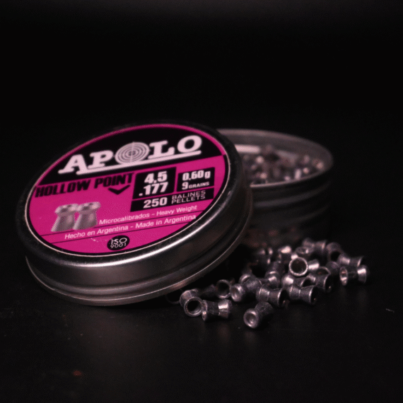 Apolo Hollow Point Airgun Pellets – 4.5mm (.177 Caliber) – Approx. 250 Pieces – ADD-Bird.UK