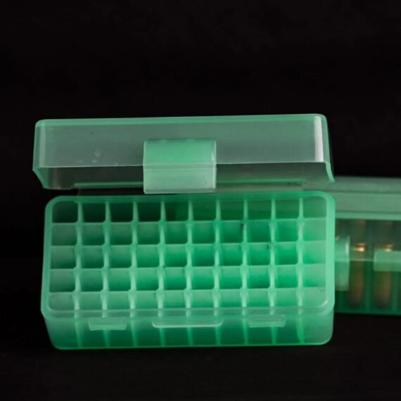 Flip-Top Ammo Carry Box for .32 Cal – Holds 50 Rounds – Available at ADD-Bird.UK