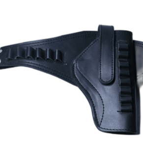 45 Bore Leather Pistol Belt Holster in Premium Black – Add-Bird.uk